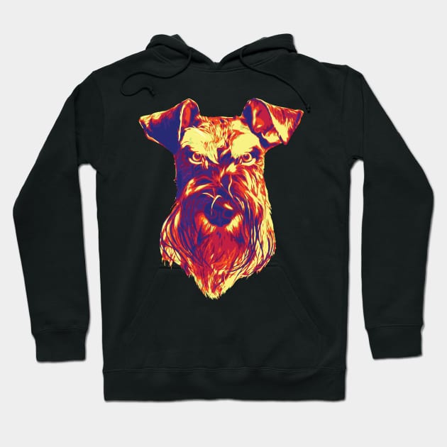 "Don't You Dare Mess With Me" Schnauzer Hoodie by deelirius8